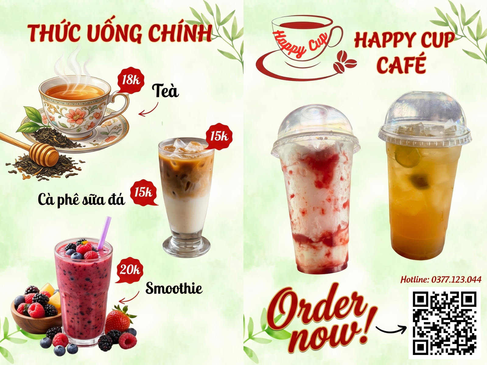 Những ly nước giải khát thơm ngon, giá cả phải chăng