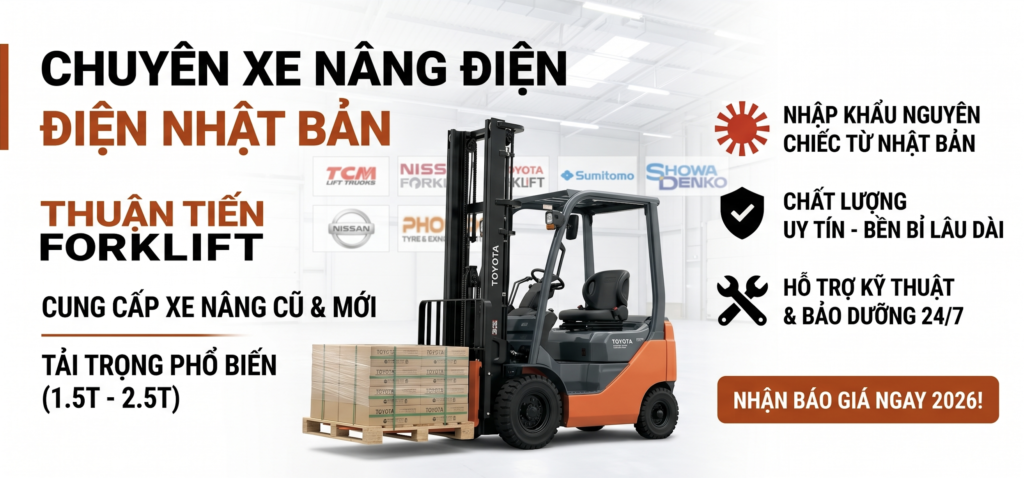 Xe Nâng Điện Cũ Nhật Bản